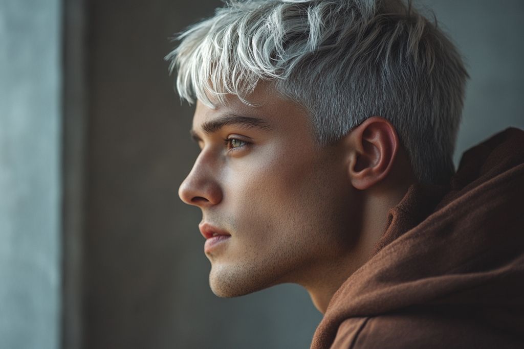 Les hommes peuvent-ils porter les cheveux blancs sans paraître vieux ?